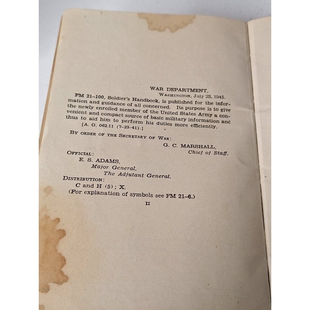 WW2 War Department Basic Field Manual Soldiers Handbook 1941 Original C - Picture 6 of 8